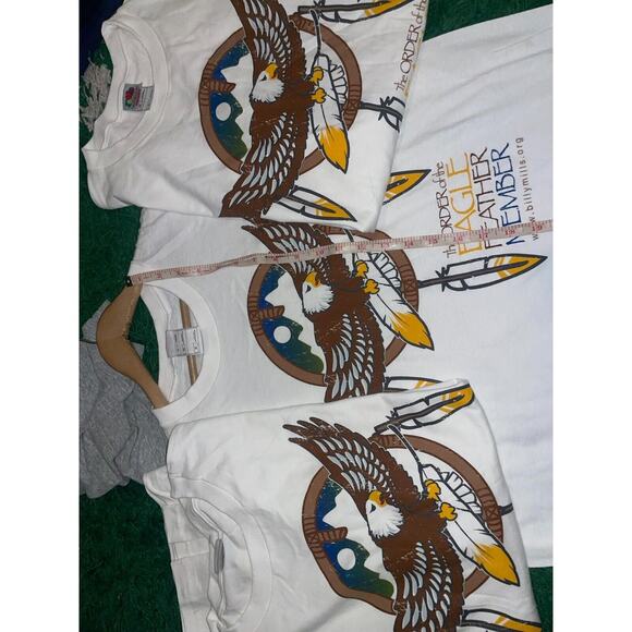 Vintage Eagle Shirt The Order Of The Eagle Billy Mills Shirt Native American XL - Picture 10 of 10